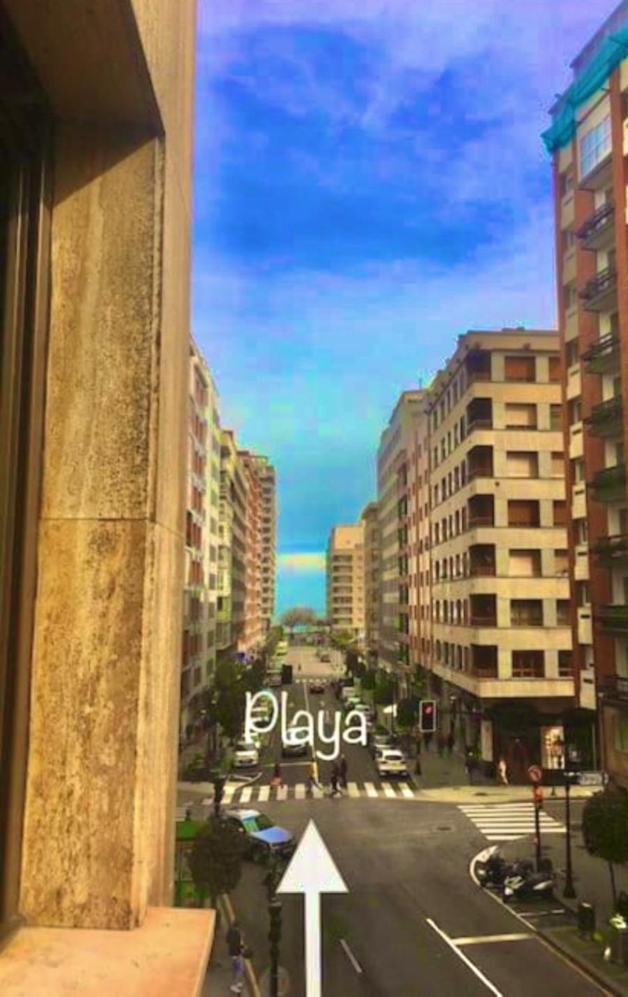 Rocamar Centro Playa San Lorenzo - Parking Gratuito Gijón Eksteriør bilde